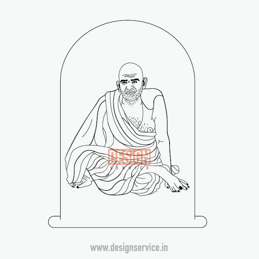 Engraving Design Neem Karoli Baba (Samarth)