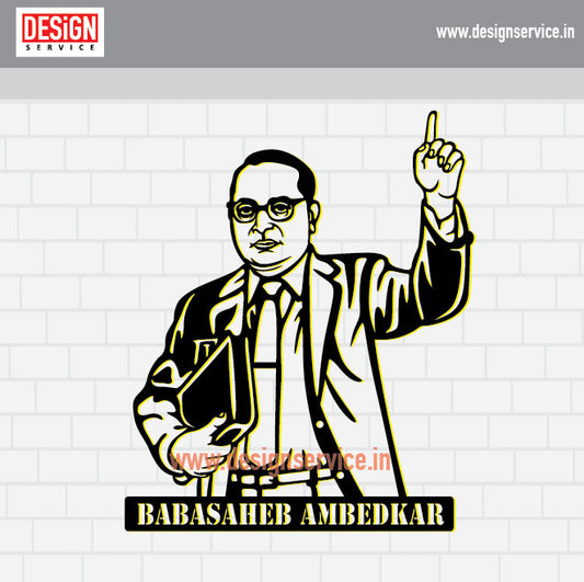 Laser Cutting Design Baba Saheb Ambedkar