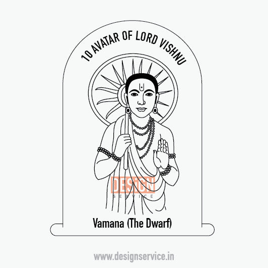 Engraving Design Vaaman - 10 Vishnu Avatar