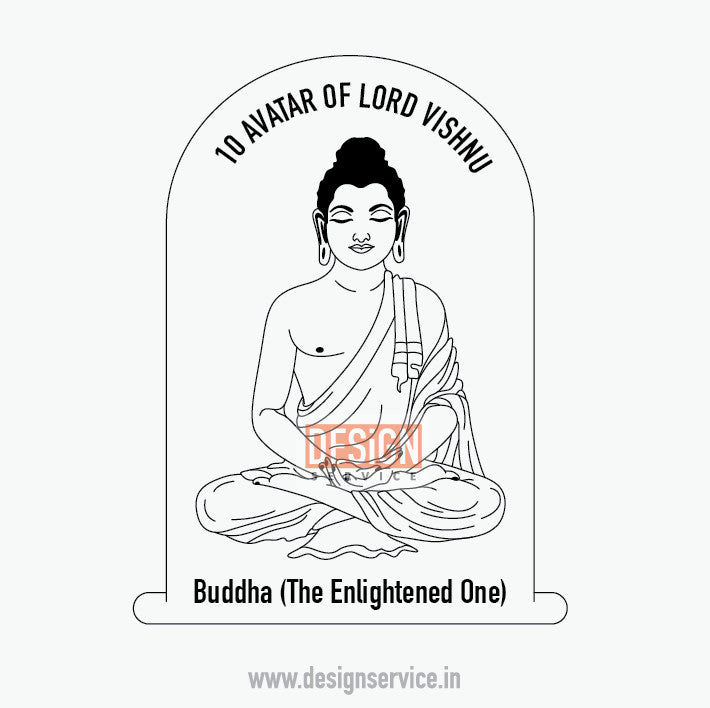 Engraving Design Buddha - 10 Vishnu Avatar