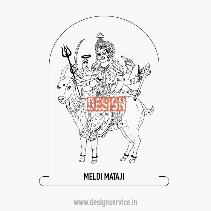 Engraving Design Meldi Mataji