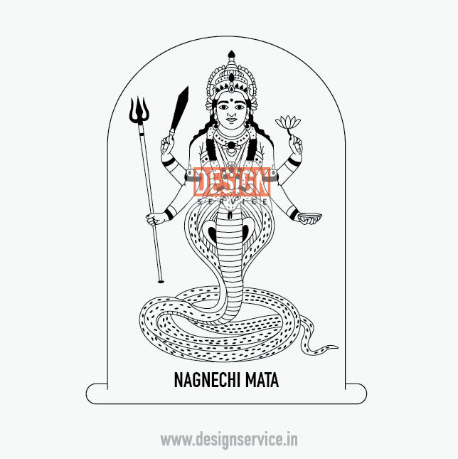 Engraving Design Nagnechi Mata