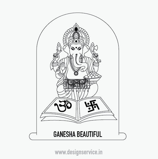 Engraving Design Ganesha Beautiful