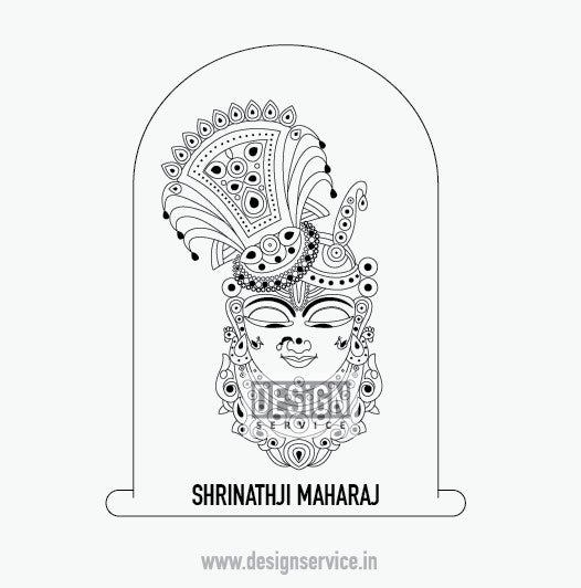 Engraving Design Shrinathji Maharaj