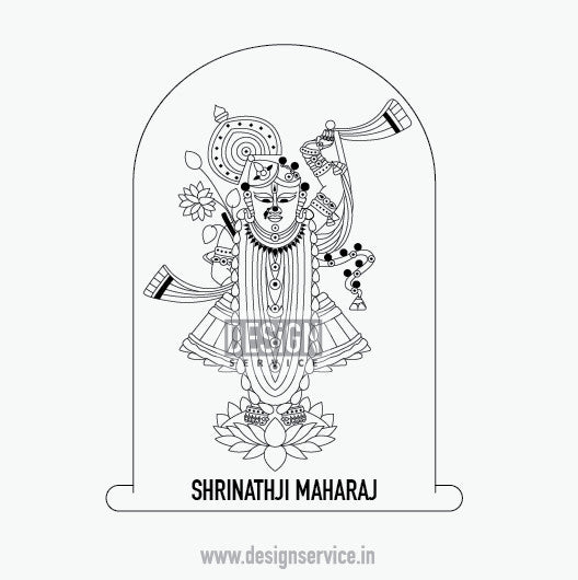 Engraving Design Shrinathji Maharaj