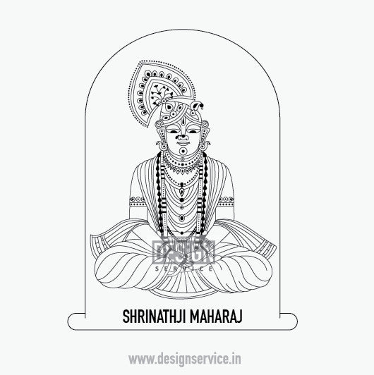 Engraving Design Shrinathji Maharaj