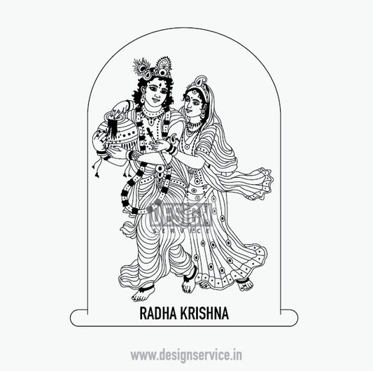 Engraving Design Radha Krishna