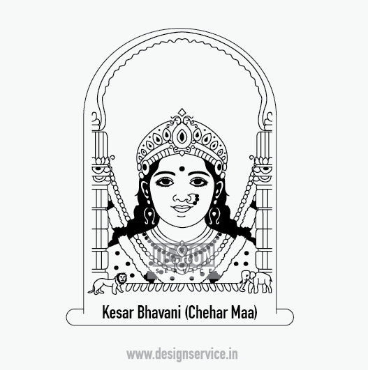 Engraving Design Kesar Bhavani (Chehar Maa)