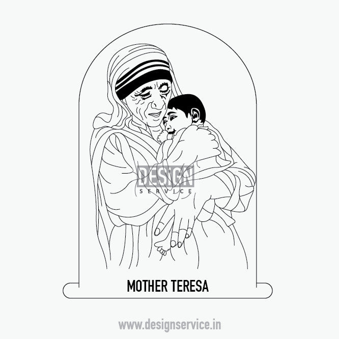 Engraving Design Mother Teresa