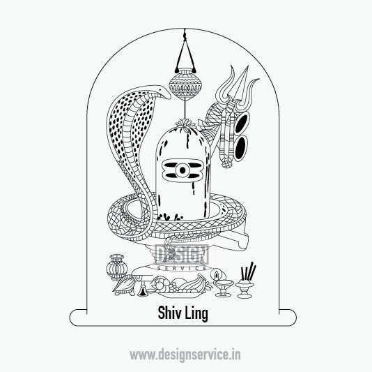 Engraving Design Shiv Ling