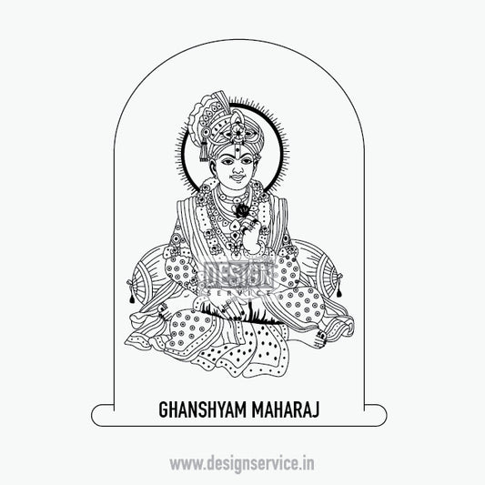 Engraving Design Ghanshyam Maharaj