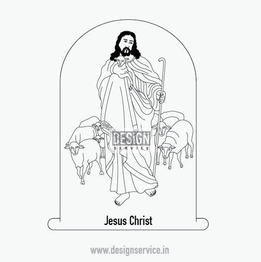 Engraving Design Jesus Christ