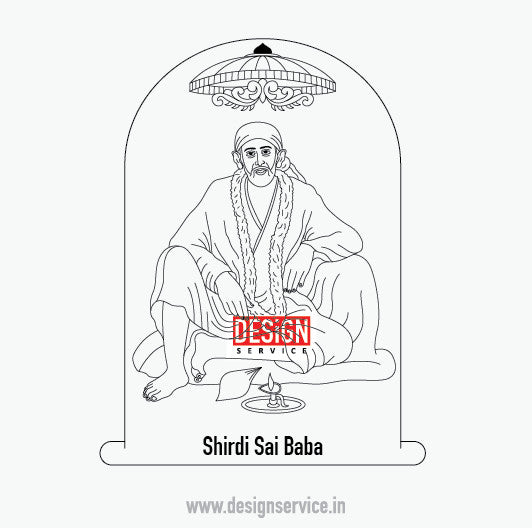 Engraving Design Shirdi Sai Baba