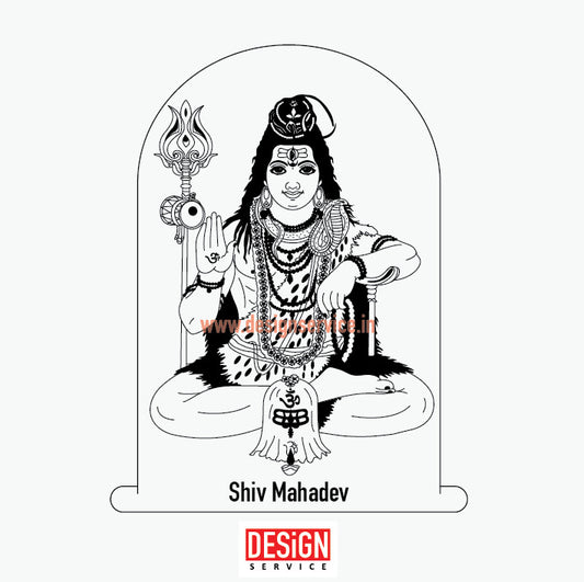 Engraving Design Shiv Mahadev