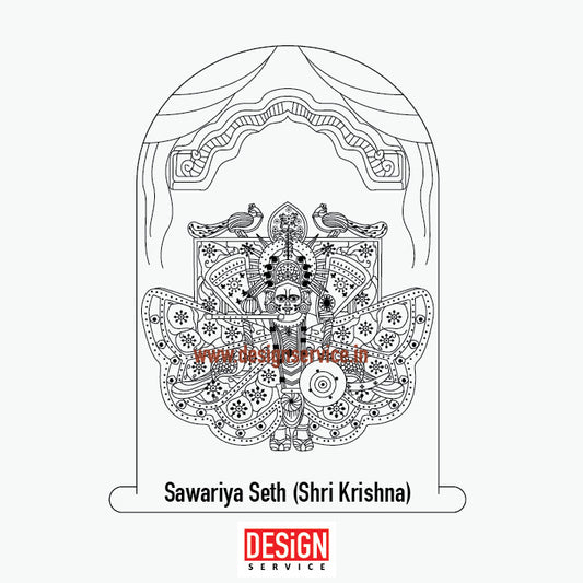 Engraving Design Sawariya Seth (Shri Krishna)