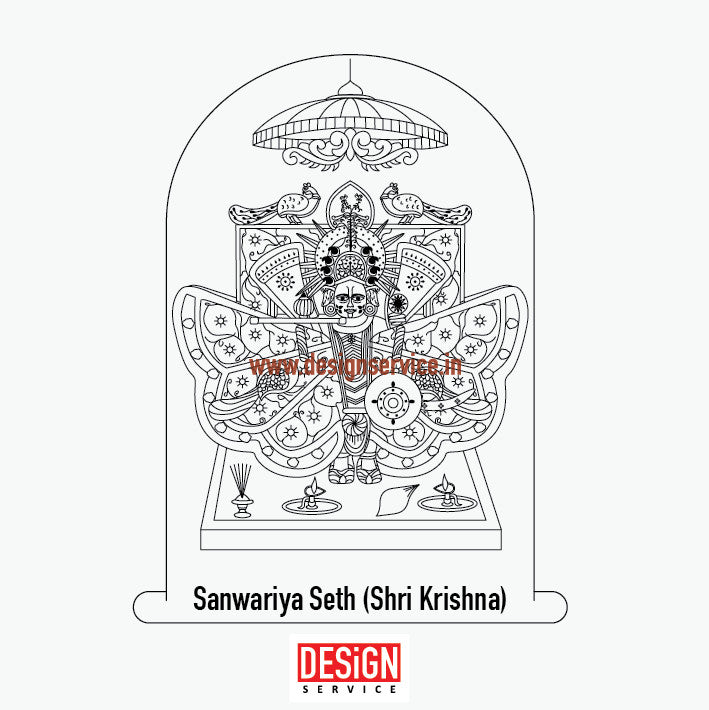 Engraving Design Sanwariya Seth (Shri Krishna)