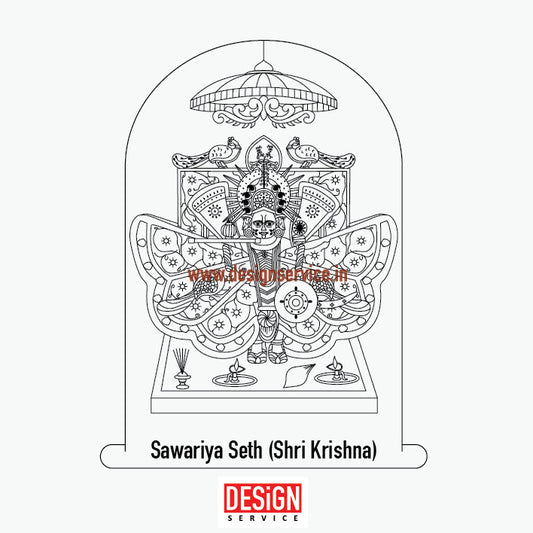 Engraving Design Sawariya Seth (Shri Krishna)