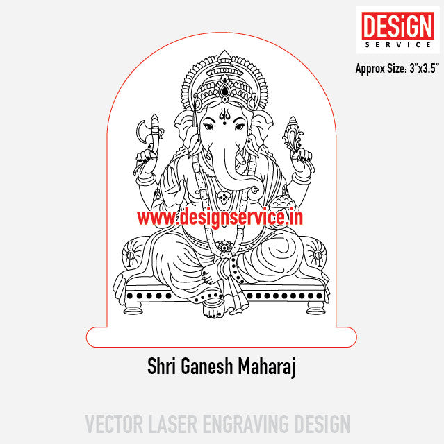 Shri Ganesh Maharaj Engraving Design