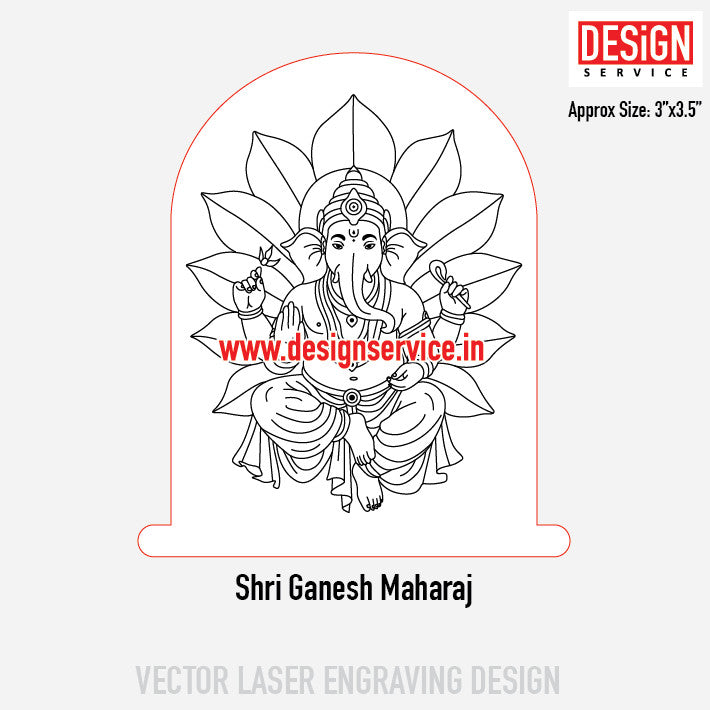 Shri Ganesh Maharaj Engraving Design