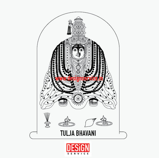 Engraving Design Tulja Bhavani Mata