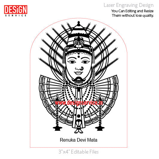 Engraving Design Renuka Devi Mata