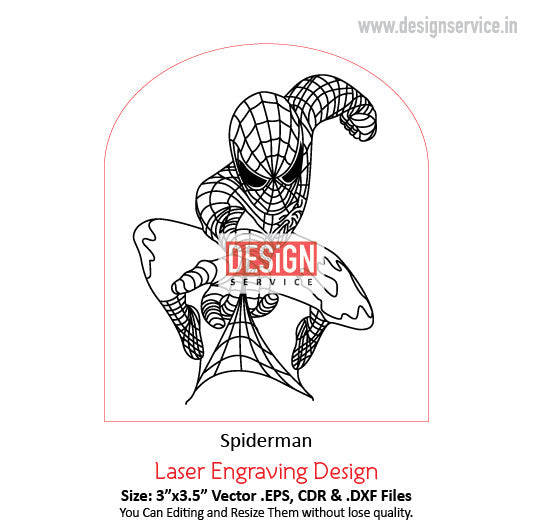 Engraving Design Spiderman