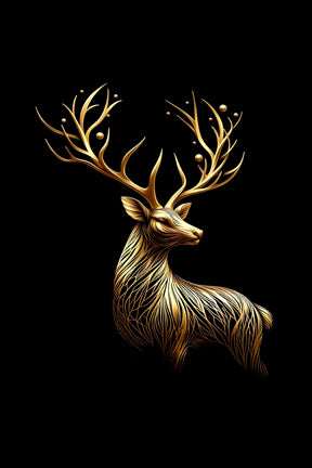 Ai Photo Golden Deer