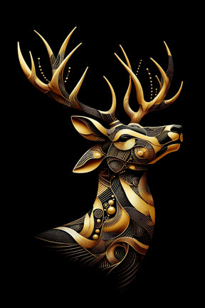 Ai Photo Golden Deer