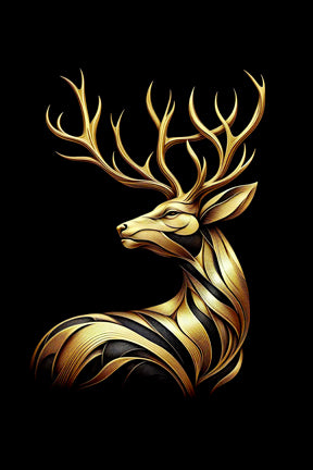 Ai Photo Golden Deer