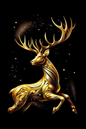 Ai Photo Golden Deer