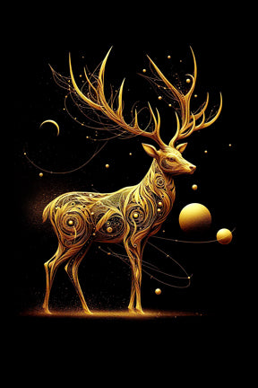 Ai Photo Golden Deer