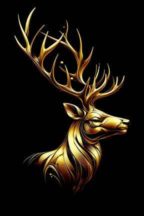 Ai Photo Golden Deer