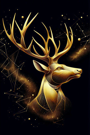 Ai Photo Golden Deer