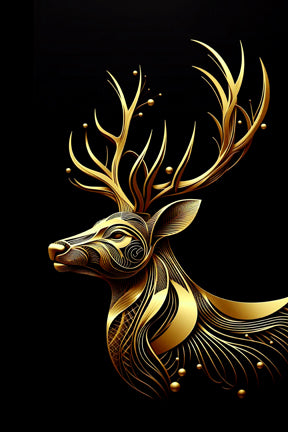 Ai Photo Golden Deer