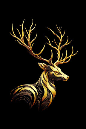 Ai Photo Golden Deer