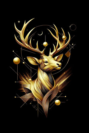 Ai Photo Golden Deer