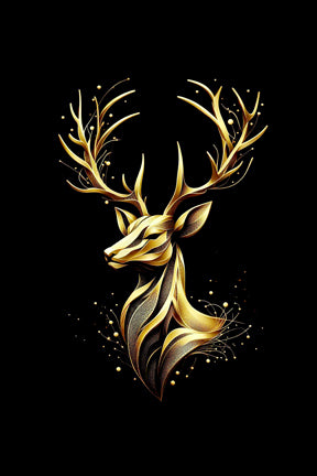 Ai Photo Golden Deer