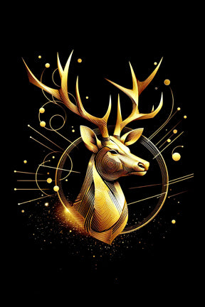 Ai Photo Golden Deer