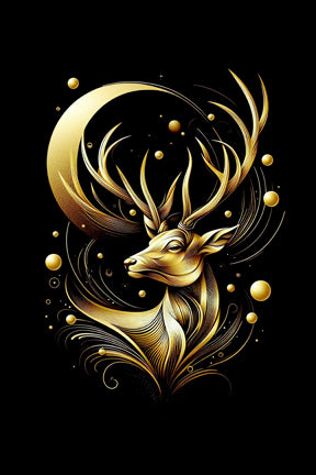 Ai Photo Golden Deer