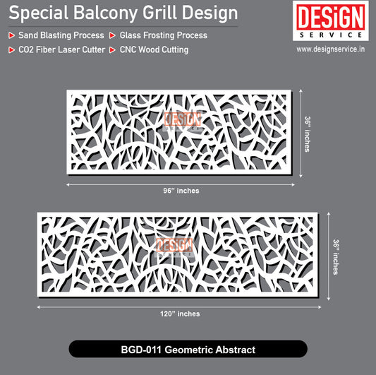 Geometric Pattern - Balcony Grill Design
