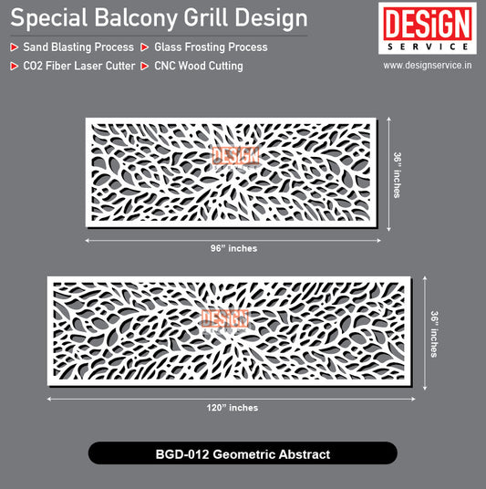 Geometric Pattern - Balcony Grill Design