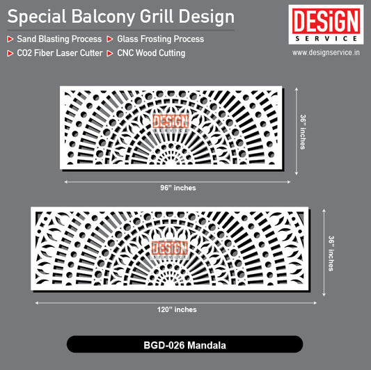 Balcony Grill Design - Mandala