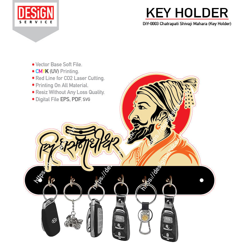 Chatrapati Shivaji Mahara (Key Holder) DiY Art