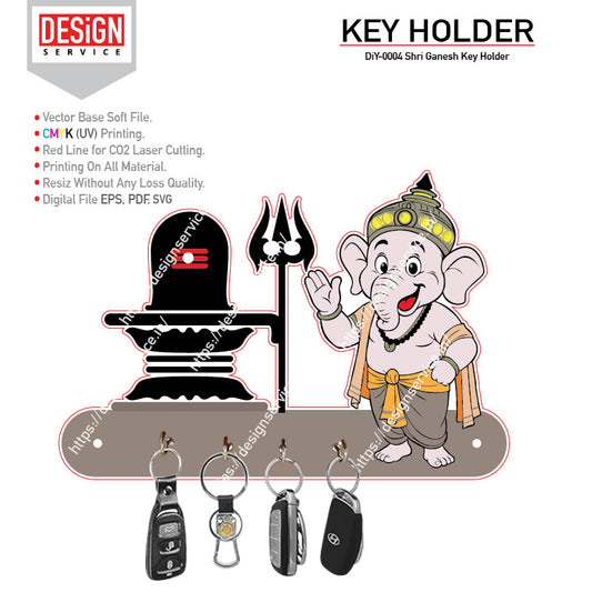 DiY Art Shri Ganesh Key Holder