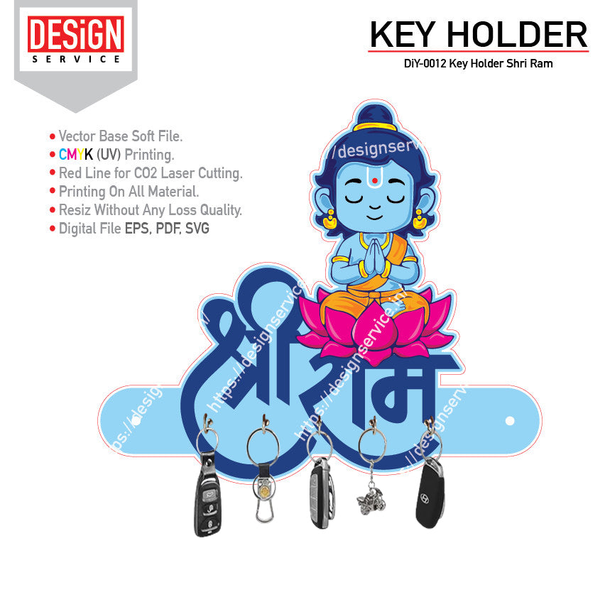 DiY Art Key Holder Shri Ram
