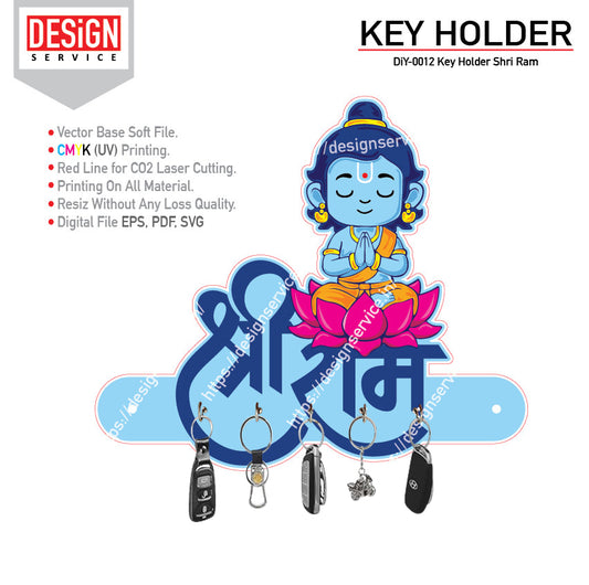DiY Art Key Holder Shri Ram