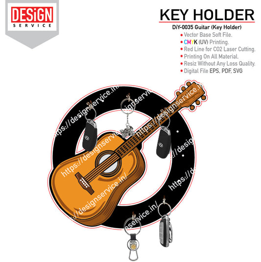 DiY Art Guitar (Key Holder)