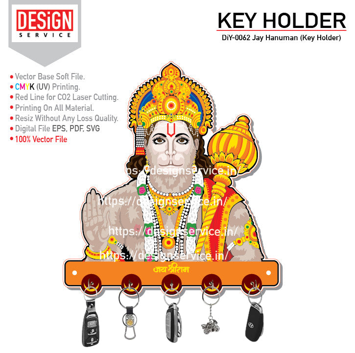 DiY Art Jay Hanuman (Key Holder)