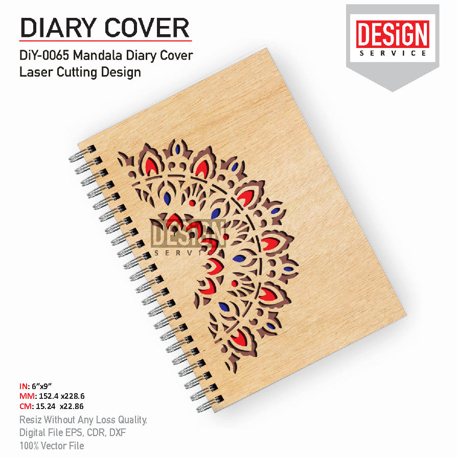 DiY Art Mandala Diary Cover