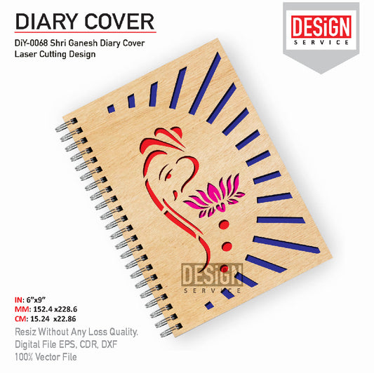 DiY Art Shri Ganesh Diary Cover